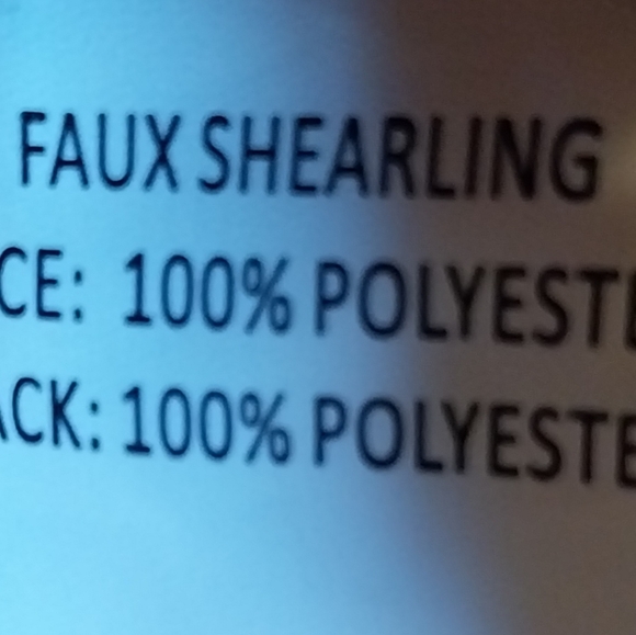 LAUREN RALPH LAUREN Faux Shearling Moto Jacket XXL - Picture 7 of 9